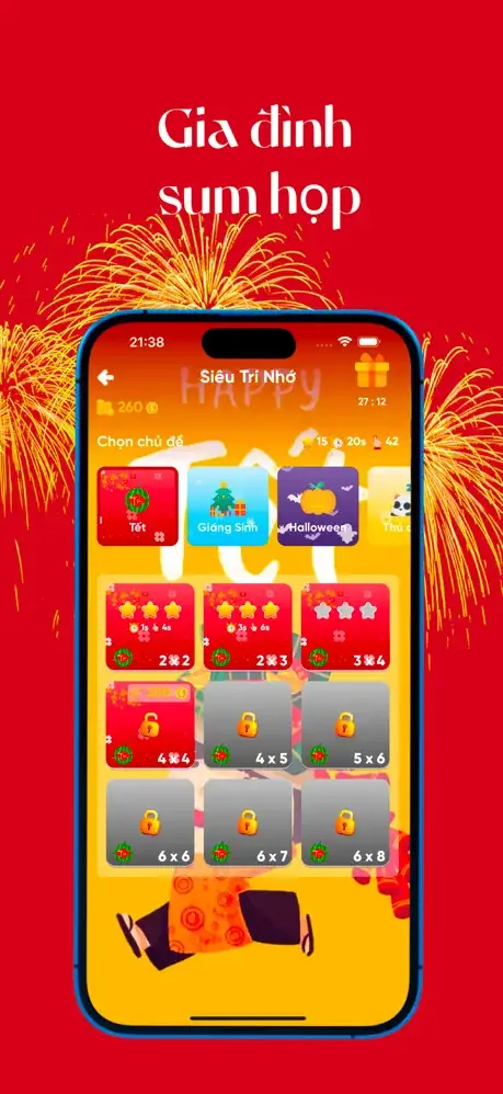 Demo tiện ích trong ứng dụng Sắp Tết