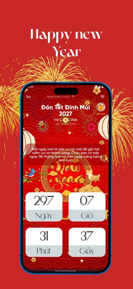 Demo trò chơi trong ứng dụng Sắp Tết